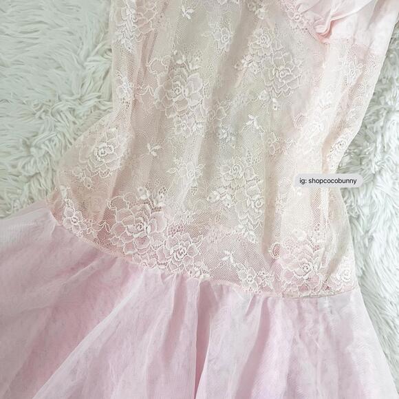 extravagantly vintage fidelia ballet slip dress - Picture 4 of 6